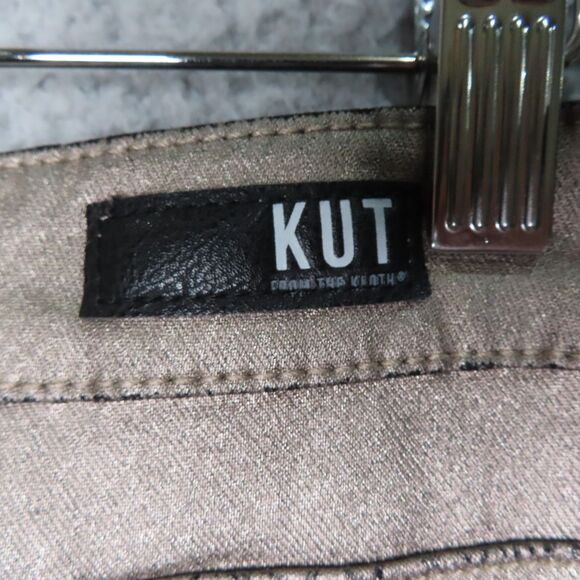 Kut From The Kloth Jeans 16 Gold Python Connie High Rise Fab Ab Ankle Skinny - Picture 5 of 15